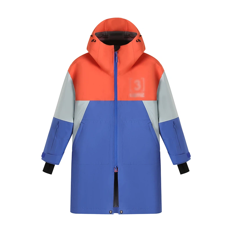 Jauniešu krāsu bloka slēpošanas jaka
